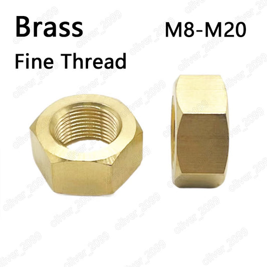 Fine Thread Brass DIN934 Hexagon Nuts Hex Nut M8 M10 M12 M14 M16 M18 M20