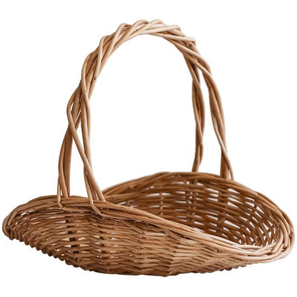 ya 15 10.20 Natural Willow Basket for Fruit Storage Picnic Carrying