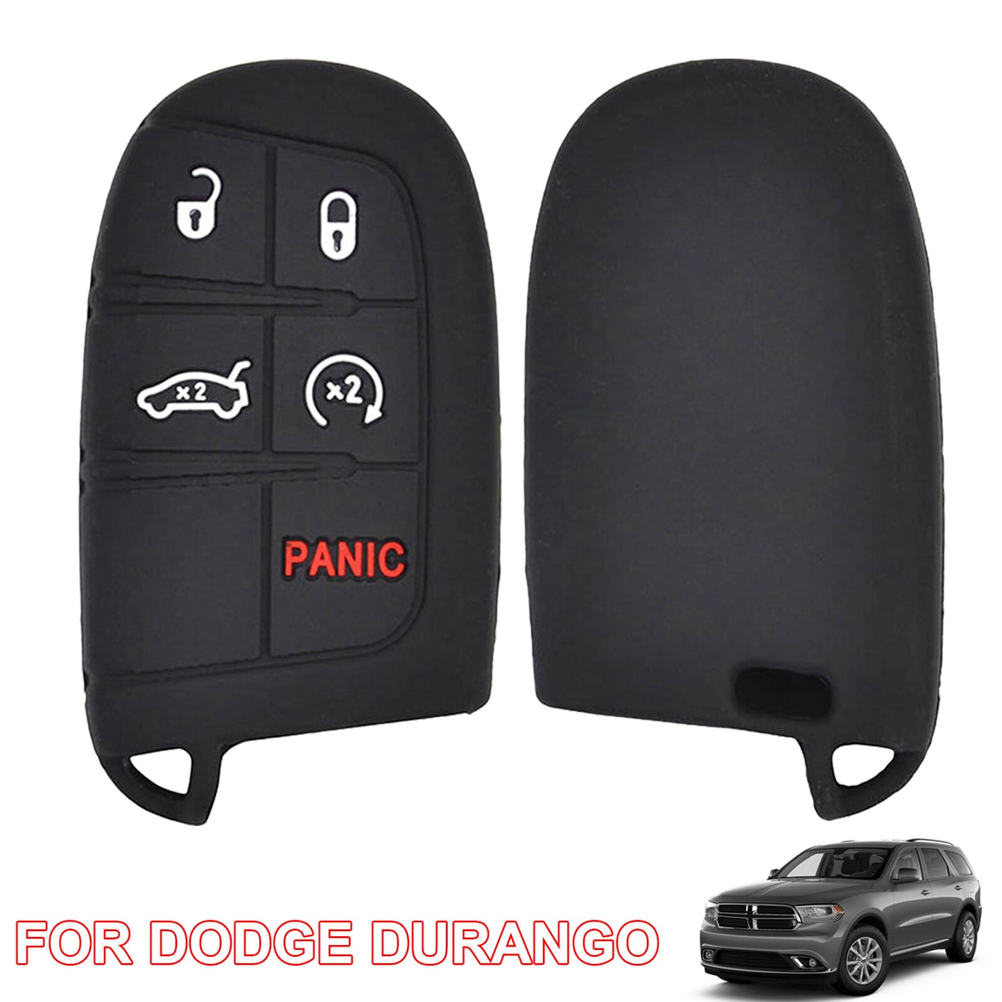 ya 5 8.7 for Dodge for Ram Journey Durango Dart for Challenger Silicone Key Case Remote Fob Cover
