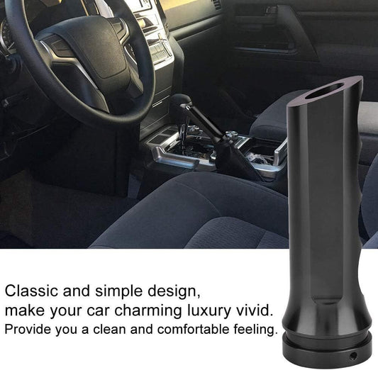 ya 11 6.5 1-pack black aluminum alloy car handle handbrake cover universal accessories protective cover