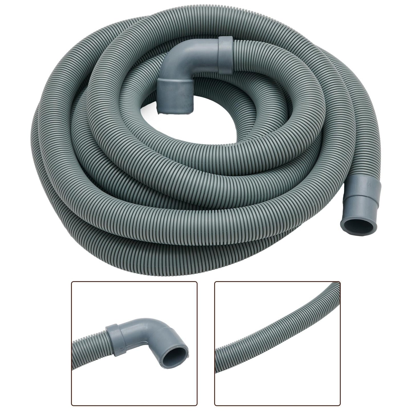 ya 26 Washing Machine Dishwasher Drain Hose Waste Pipe 4 Metre Extra Long PP NEW