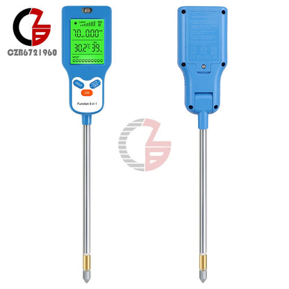 ya 26 6-in-1 Digital PH Tester Sunlight Soil Moisture Meter Detor Plant Garden ¡æ¨H