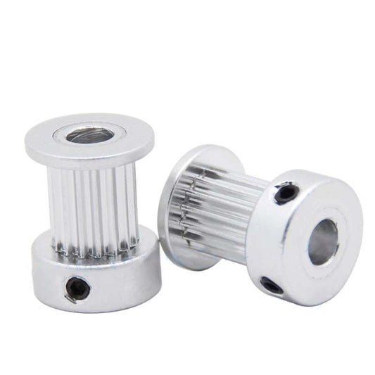 20T/16T GT2 Gear 5mm/6.35mm/8mm Pulley Aluminum for 3D Printer 10mm Timing Belt