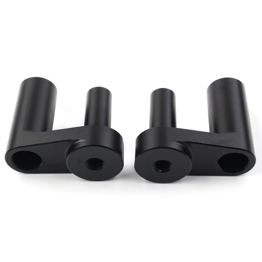 ya 2 6.29 Handlebar Risers Kit 1.625 Back Move Mount Clamps for BMW R1200RT R1250RT Black