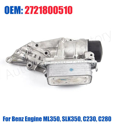 ya 5 8.7 Engine Oil Cooler for Mercedes-benz C280 C300 C350 E350 GLK350 ML350 SLK350 M272