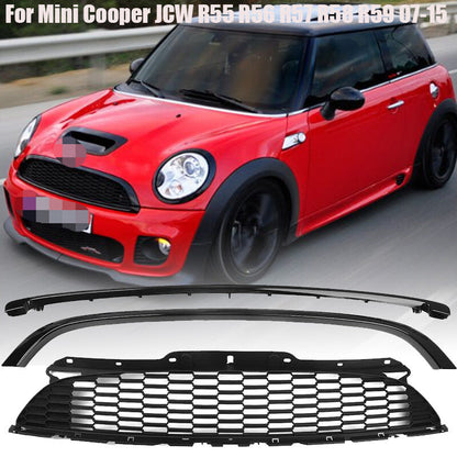 ya 10 10.28 New Front Grill Grille W/ Frame for Mini Cooper JCW R55 R56 R57 R58 R59 200