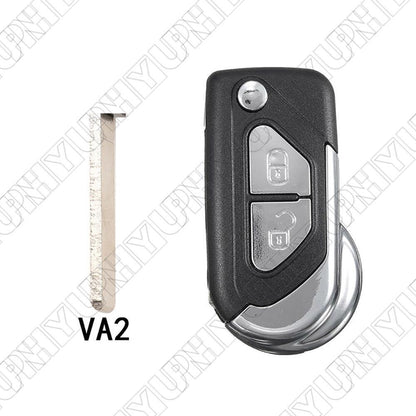 ya 5 8.7 2-Button Remote Key Shell with Blade VA2 for Citroen DS3 2009-2020 DS4 2011-2018