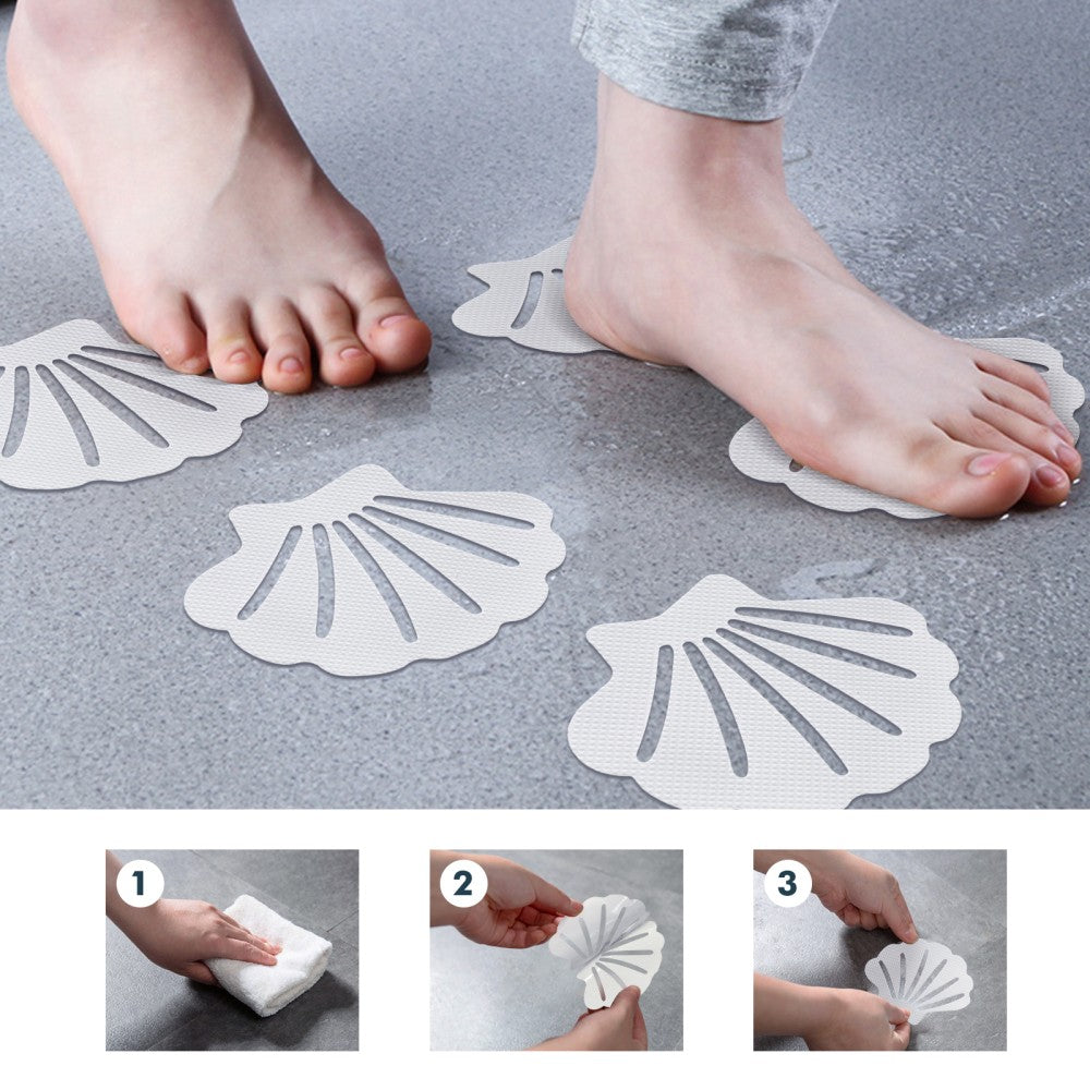ya 5 8.7 Bath Stickers Bathroom Non-slip Bathtub Shell Seashell Decals for Anti Safety