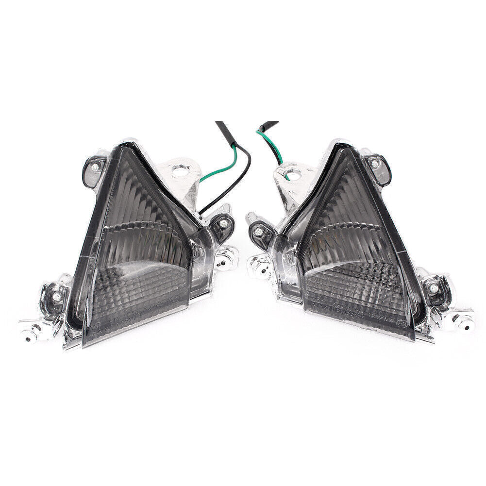 ya 5 8.7 Smoke Front Turn Signal Light Lens Cover Fit for Kawasaki ZX-10R 2004 2005