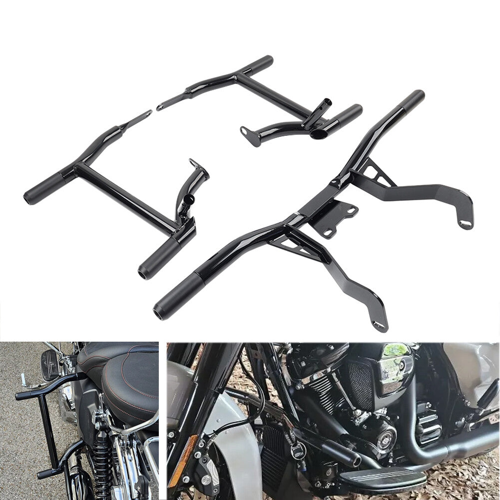ya 27 7.20 Saddlebag Rail Front Engine Guard Crash Bar for Harley Road Street Glide 14-24