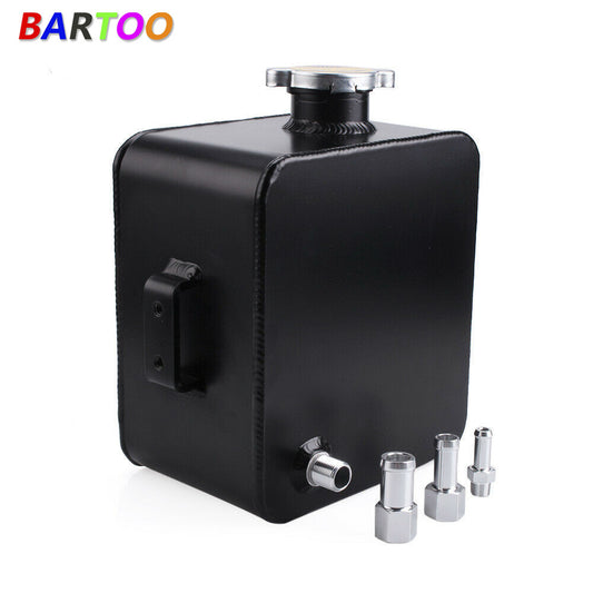 ya 27 6.21 Universal Aluminum Radiator Coolant Overflow Bottle Recovery Water Tank 2.5L