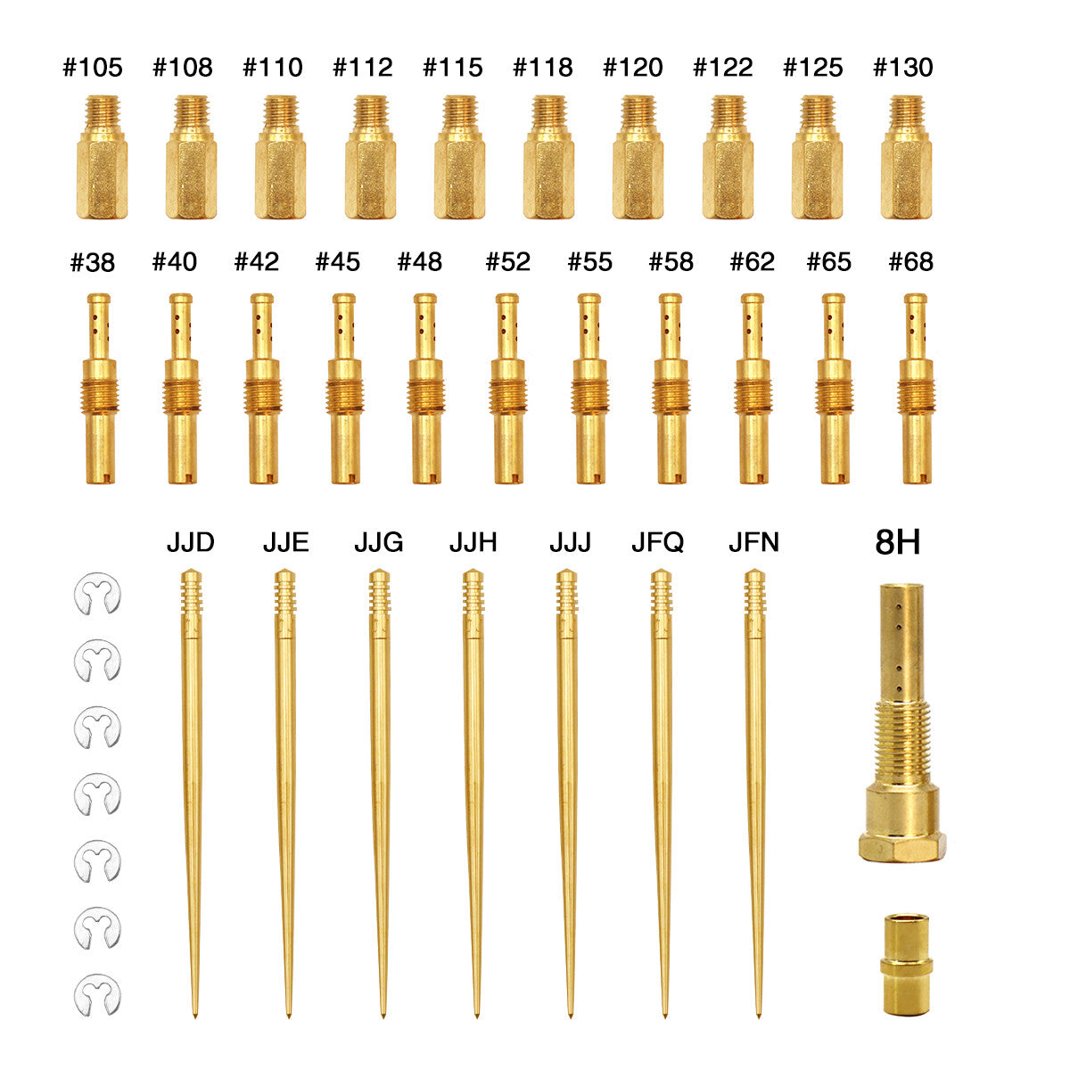 ya 4 6.17 PE 26-28 21-34 Carburetor 8 Holes Repair Kit Slow Jet Needle Holder Atomiser