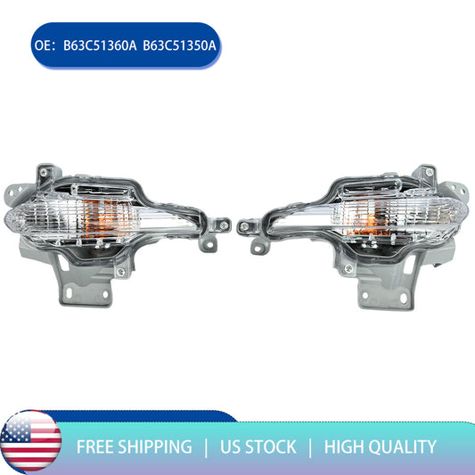 ya 1 7.3 2Pcs Fit 2017-2018 for Mazda 3 / 3 Sport Front Left + Right Side Turn Signal Light