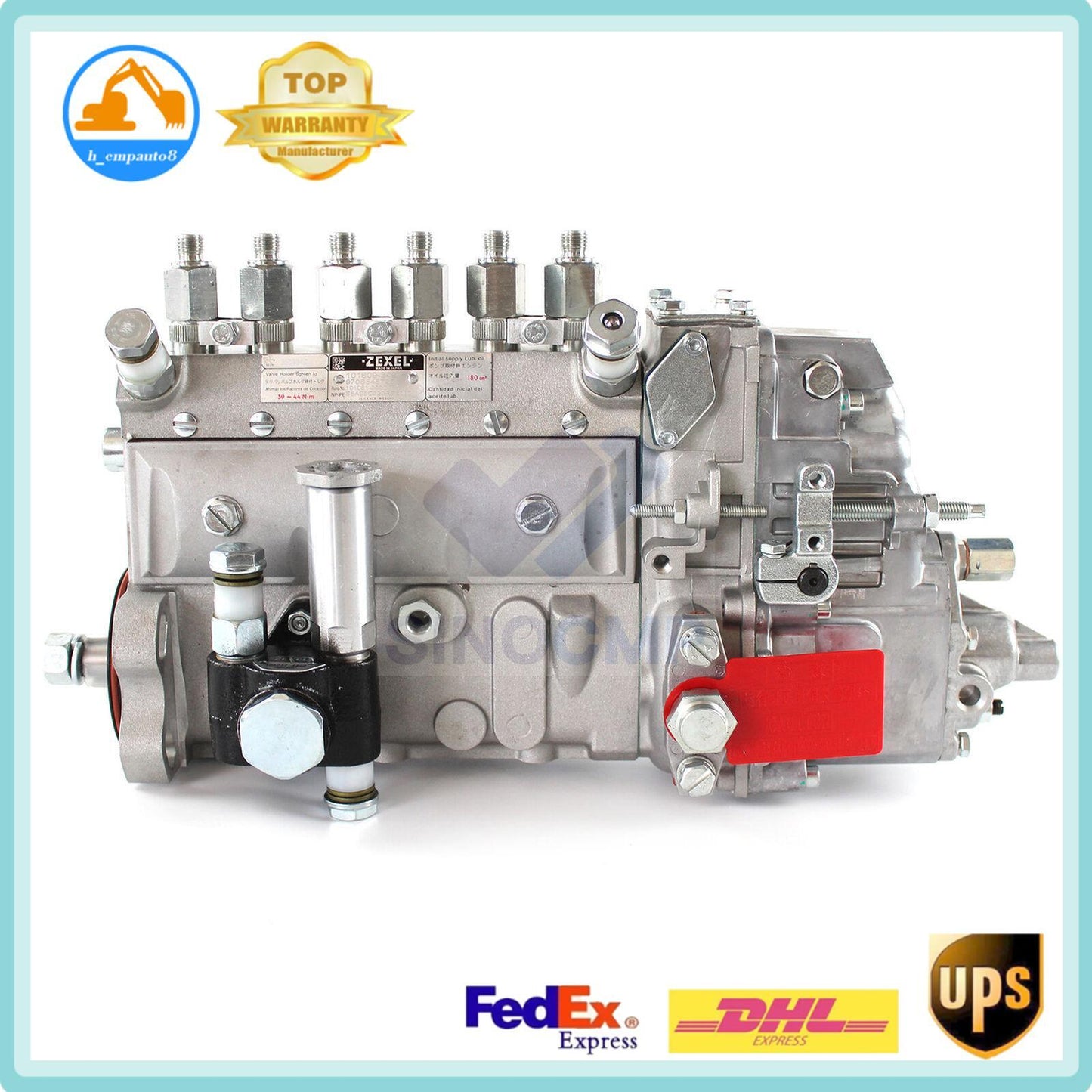 ya 27 7.2 Fuel Injection Pump Assy 101061-9990 3863840 for Komatsu PC200-6 Excavator 6D102