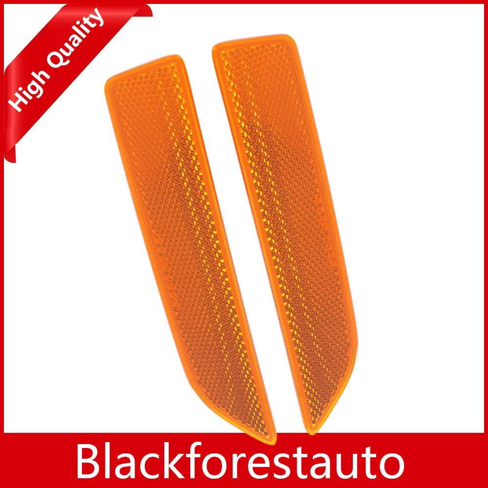 ya 27 6.18.2 2Pcs Fit For 2007-2010 for BMW X3 E83 Front Bumper Cover Reflector Left & Right Side