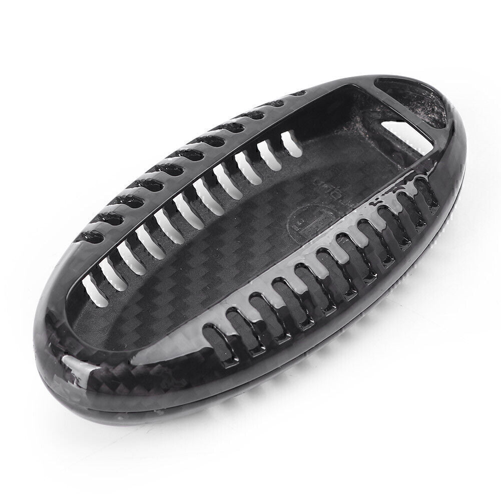 ya 5 8.7 Remote Fob Key Case Shell Cover Carbon Fiber for Infiniti Q50 Q70 Q60 G37 Black