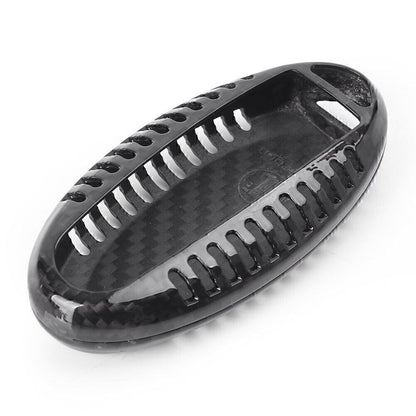ya 5 8.7 Remote Fob Key Case Shell Cover Carbon Fiber for Infiniti Q50 Q70 Q60 G37 Black