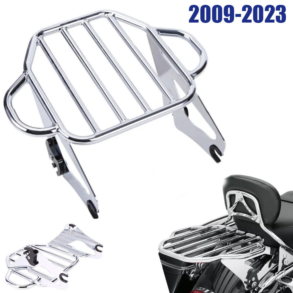 ya 12 5.21 Detachable two-way luggage rack suitable for Harley '09-'23 Road King Street Glide chrome