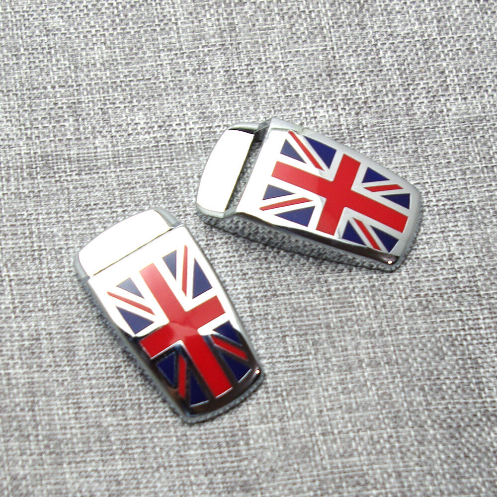 ya 13 2PCS Union Jack Windshield Washer Spray Nozzle for Mini Cooper Coopers Clubman