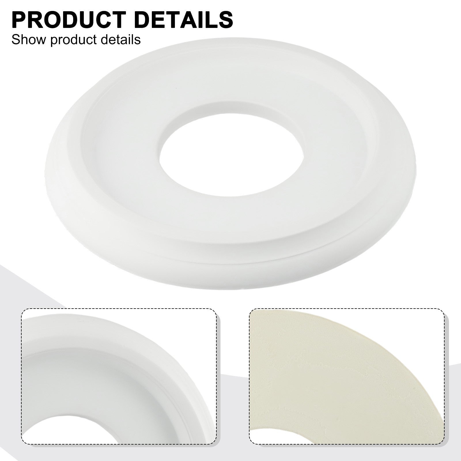 ya 26 Home Round Split Medallion PU Decorative Ceiling Fan Light Fixtures Covers Plate