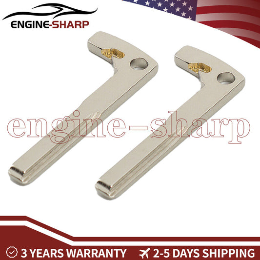ya 10 5.28 2Pcs for Smart Remote Key Emergency Prox Uncut Blade Blank for Mercedes-Benz