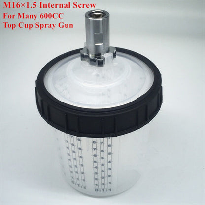 ya 5 8.7 For Adapter Spray Gun Connector M16x1.5 Internal Thread+Paint Cup 20oz 600ML