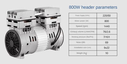 ya 14 220V Silent Air Compressor Head Silent Air Pump Motor Compressor Air Pump Vacuum