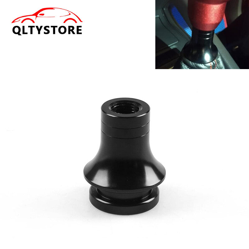ya 11 6.5 M12x1.25Shift Knob Boot Retainer Jam Nut Adapter Black for MAN ual Gear Shifter Lever