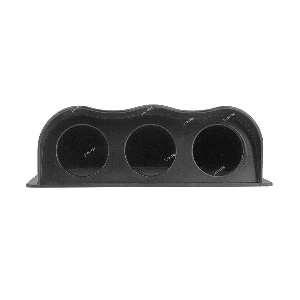 ya 5 8.7 52mm Car Black Triple Dash Gauge Meter Pod 3 Hole Dashboard Mount Holder