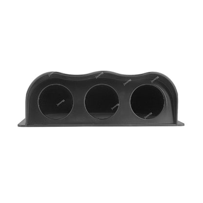 ya 5 8.7 52mm Car Black Triple Dash Gauge Meter Pod 3 Hole Dashboard Mount Holder
