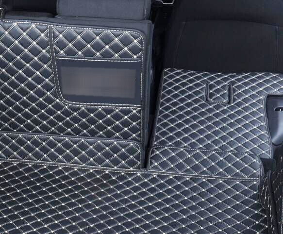 ya 5 8.7 Leather Boot Cargo Liner Tray Rear Trunk Floor Mat compatible for Hyundai Kona