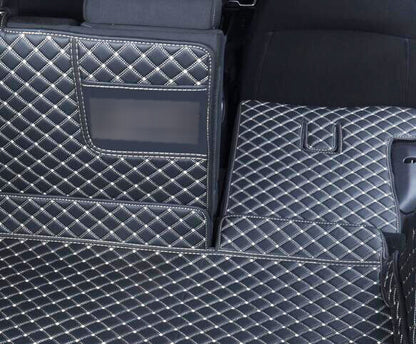 ya 5 8.7 Leather Boot Cargo Liner Tray Rear Trunk Floor Mat compatible for Hyundai Kona