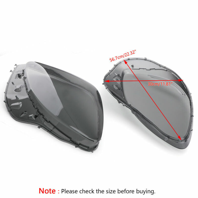 ya 1 8.5.1 Headlight Replacement Lens Driver Passenger L&R PAIR Smoke Fit Corvet C6 05-2013