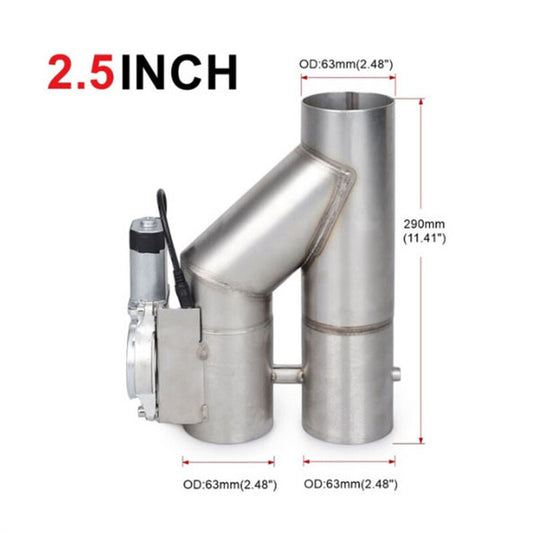 ya 5 6.16.2 2.5 inch Y Pipe Electric Dual Valve Dump Valve Kit Remote Switch
