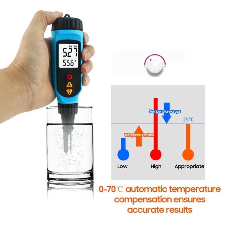 ya 26 Solution Temperature Meter LCD Backlight Digital Probe For Food Processing