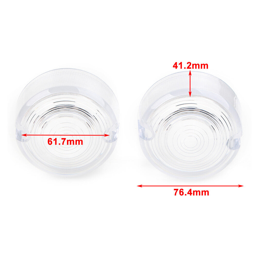 ya 5 8.7 2pcs Turn Signal Lens Cover for Harley Dyna FXD FXR Sportster XLH 883 1200 FXST