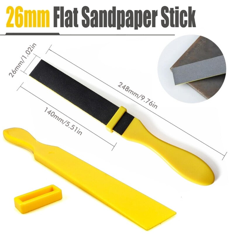 ya 14 Hand Polishing Tool Threaded Rod Tensioners Wooden Sandpaper Holder Circle Shelf