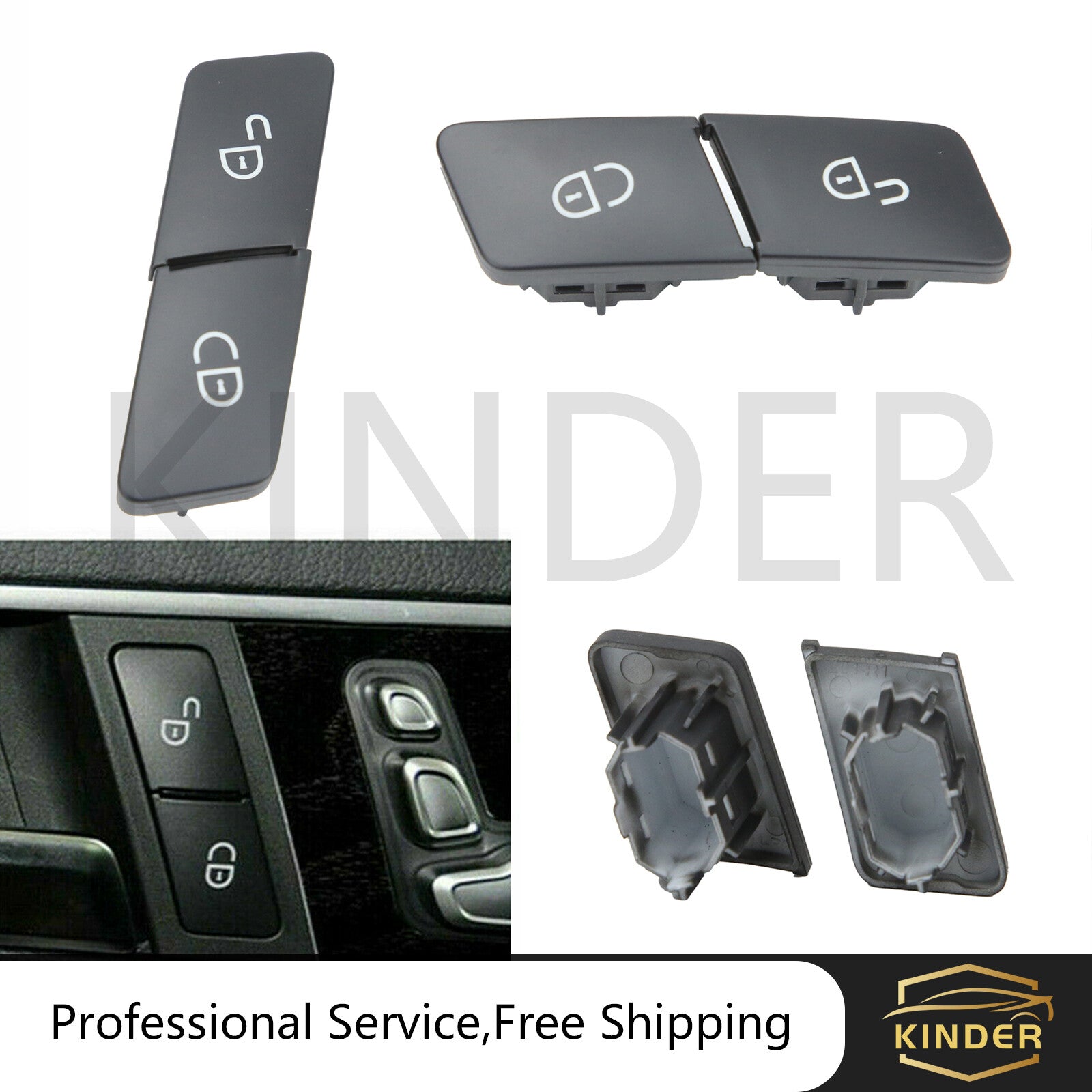 ya 13 Door Lock Switch Button Front Right Passenger Side For 2008-2018 for Benz W204 W212