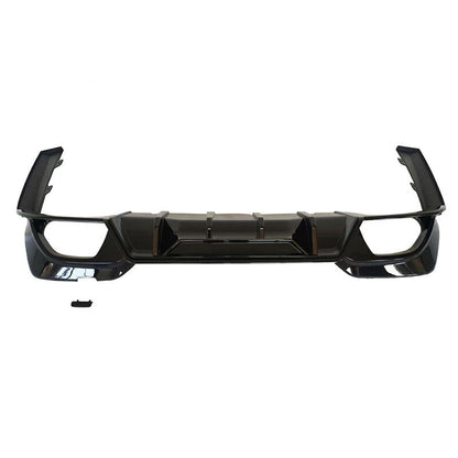ya 11 10.28 REAR DIFFUSER W/ CORNER SPATS FOR 19-22 G20 330i M340i CTM STYLE GLOSS BLAC