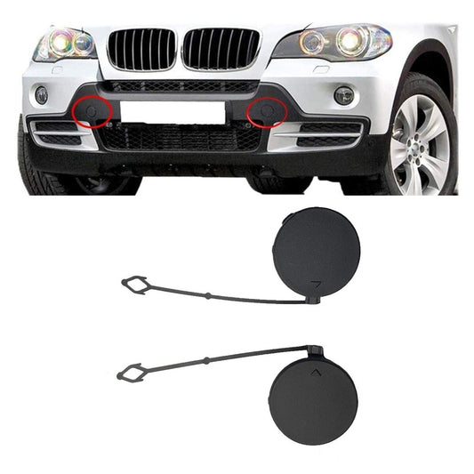 ya 27 6.18 Front Bumper Tow Hook Cover Caps For 2006-10 for BMW for X5 E70 51117159589; 51117159590