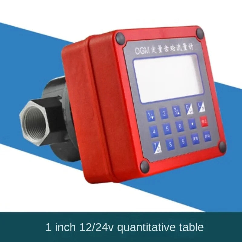 ya 26 7.28.2 12V24V220V Quantitative Flow Meter Flow Meter Electronic Gear Meter 1 Incha