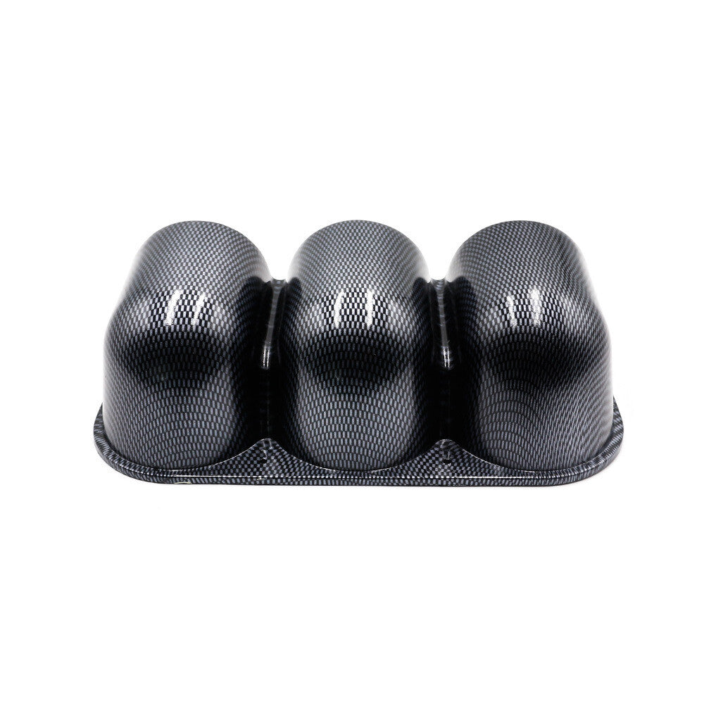 ya 5 8.7 Carbon 2 52mm 3 Triple Holes Dash Car Gauge Meter Pod Mount Holder