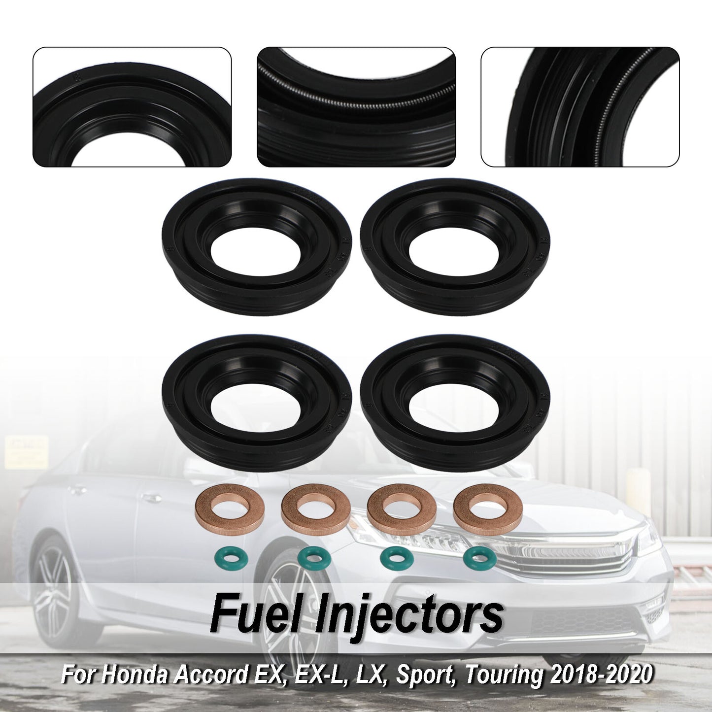 ya 1 8.5.3 4PCS Injector Seals for Transit MK3 MK6 MK7 2.0 2.2 2.4 TDCI TDDI U1