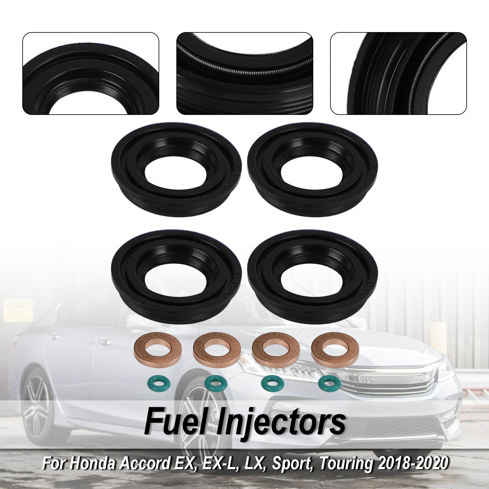 ya 1 8.5.3 4PCS Injector Seals for Transit MK3 MK6 MK7 2.0 2.2 2.4 TDCI TDDI U1