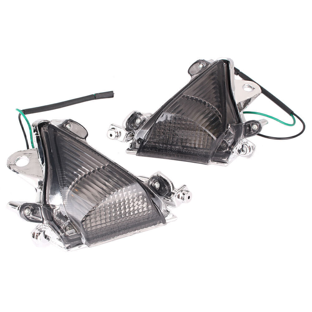 ya 5 8.7 Smoke Front Turn Signal Light Lens Cover Fit for Kawasaki ZX-10R 2004 2005