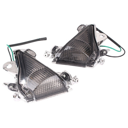 ya 5 8.7 Smoke Front Turn Signal Light Lens Cover Fit for Kawasaki ZX-10R 2004 2005