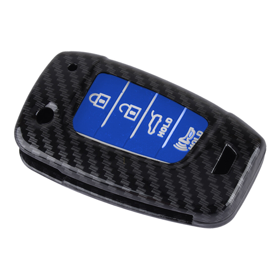ya 10 5.28 Carbon Fiber ABS Key Fob Cover Fit for Hyundai Accent Kona 2017-2023