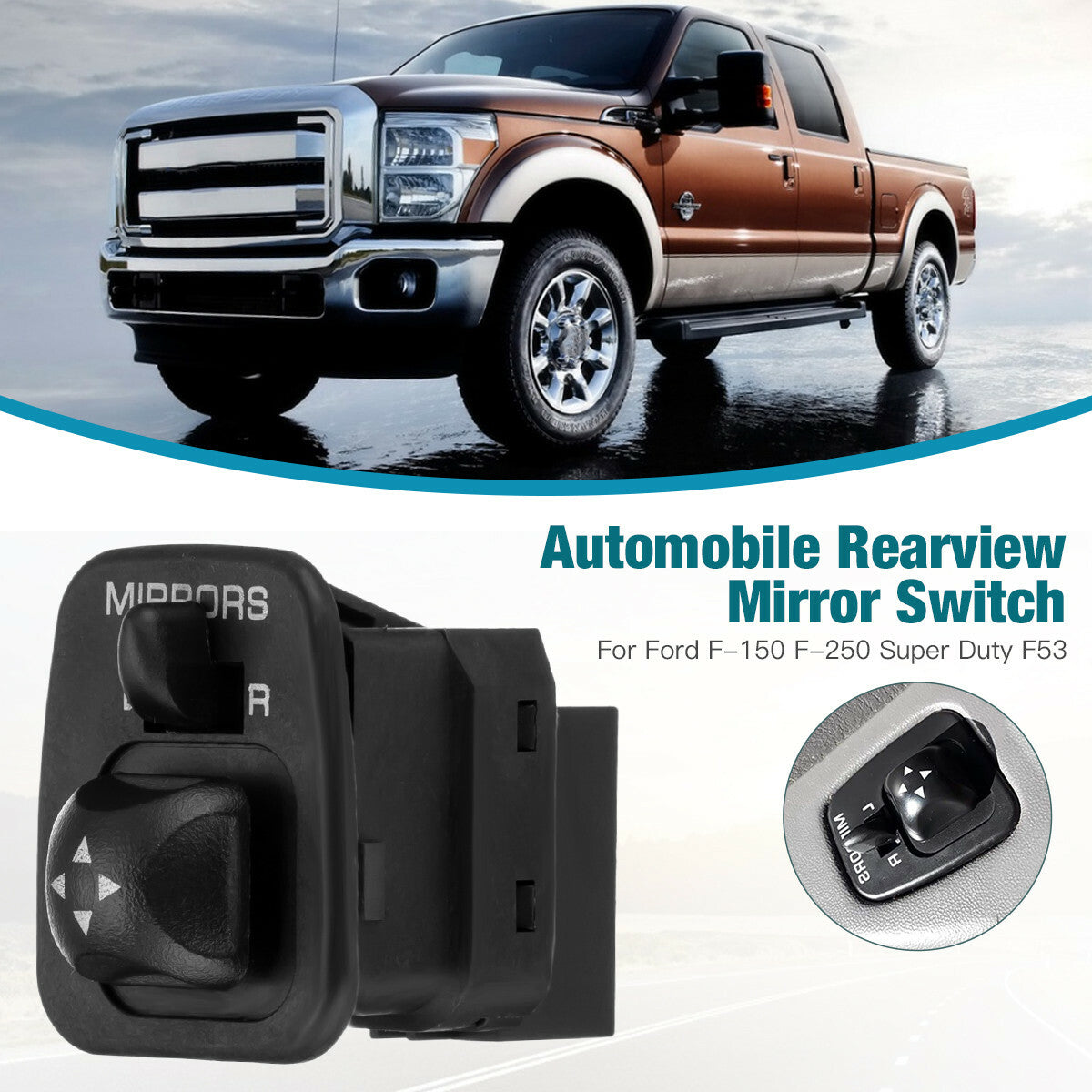 ya 1 8.5.2 Power Mirror Switch 901-319 For F-350 F450 Super Duty Excursion