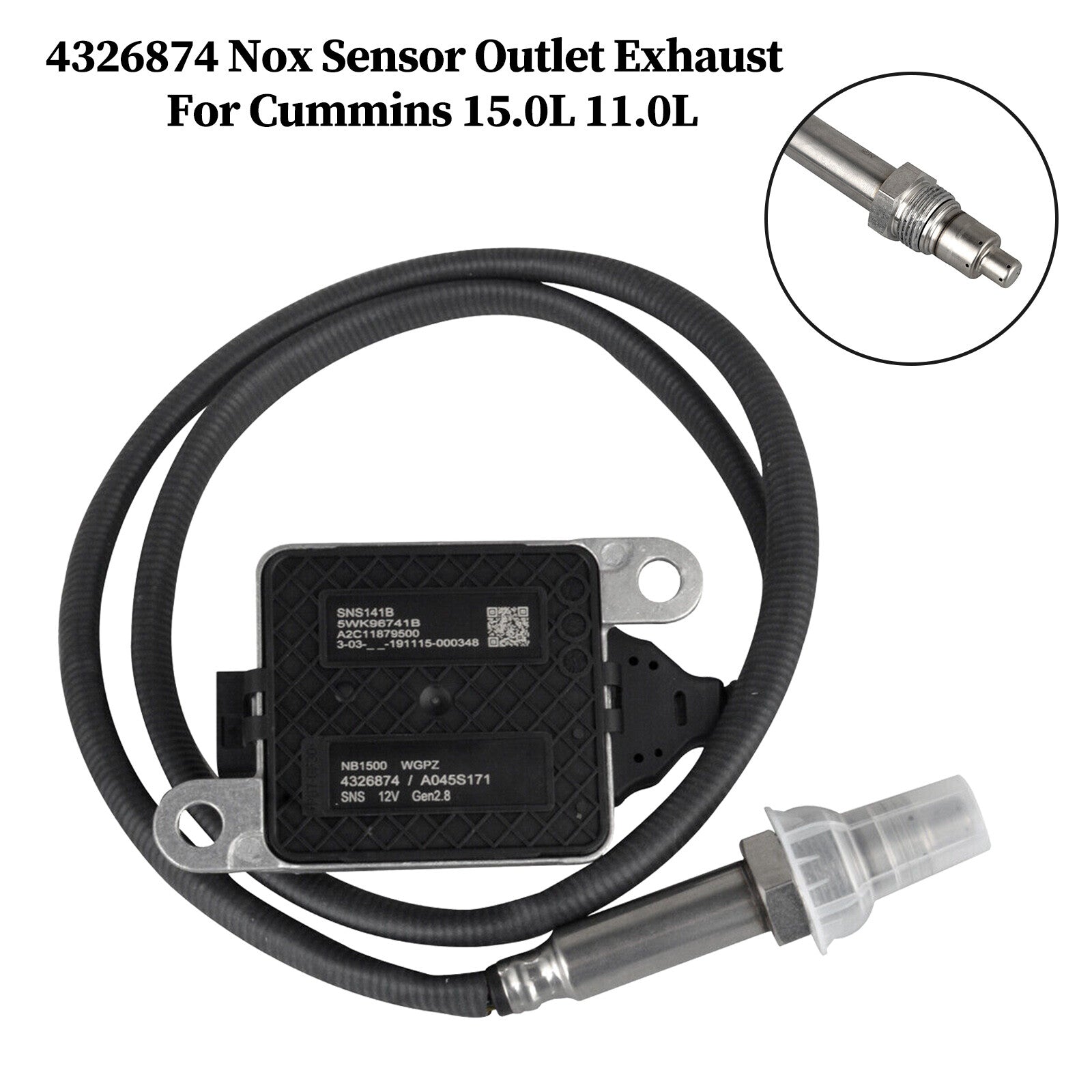 ya 1 8.5.1 4326874 Nitrogen Oxygen Nox Sensor Outlet Exhaust For 15.0L 11.0L#1