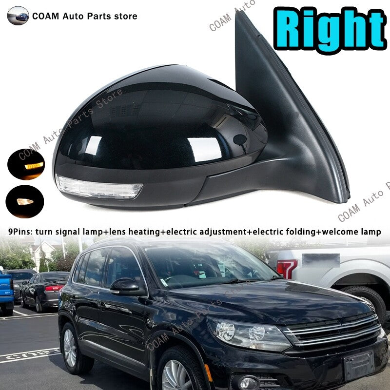 ya 5 8.7 Right rearview mirror cover wing door side mirror assembly suitable for VW for Tiguan 2009 - 17